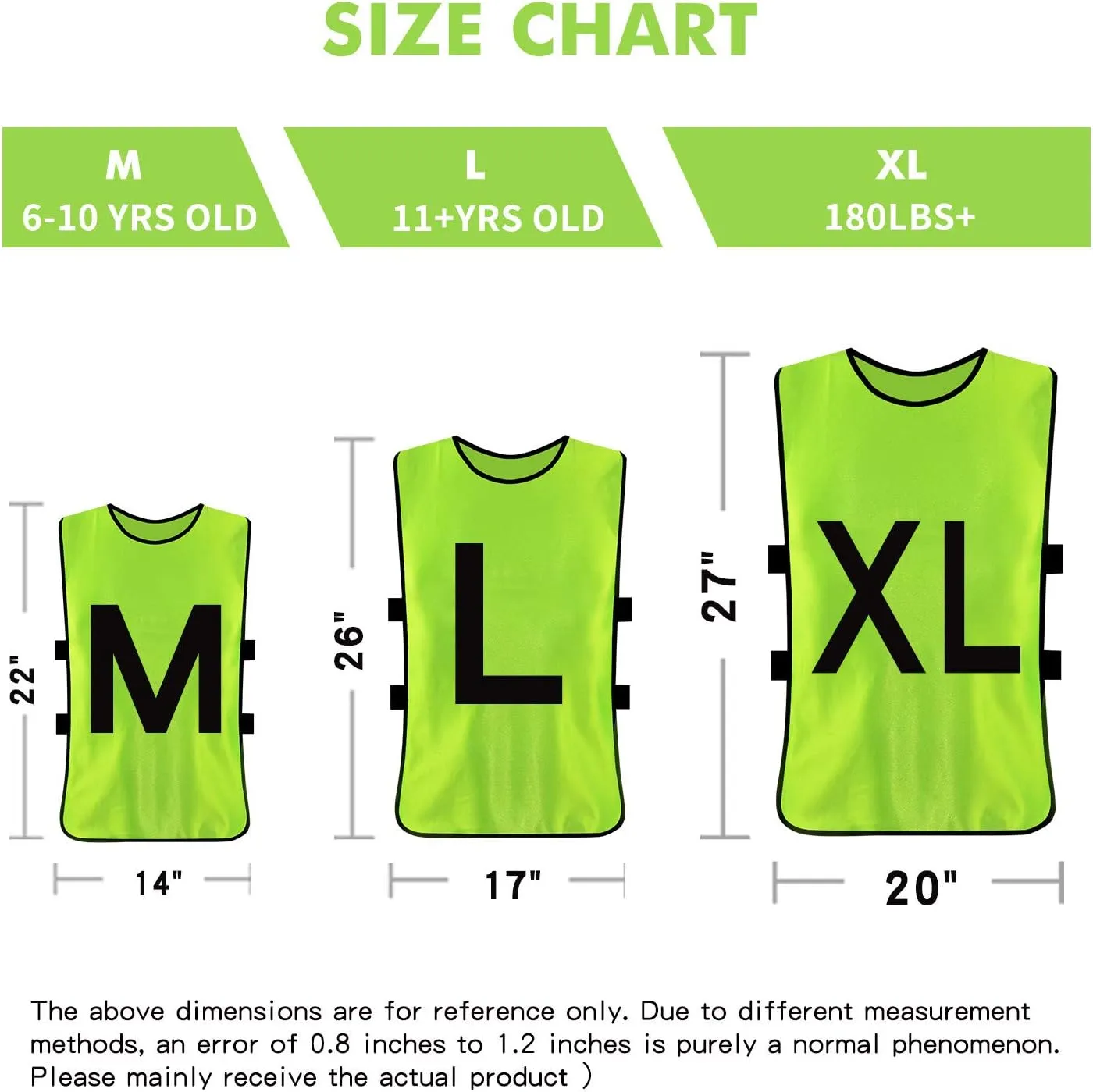 12 Pack Pennies for Soccer Scrimmage Vest Practice Jersey for Adult Youth