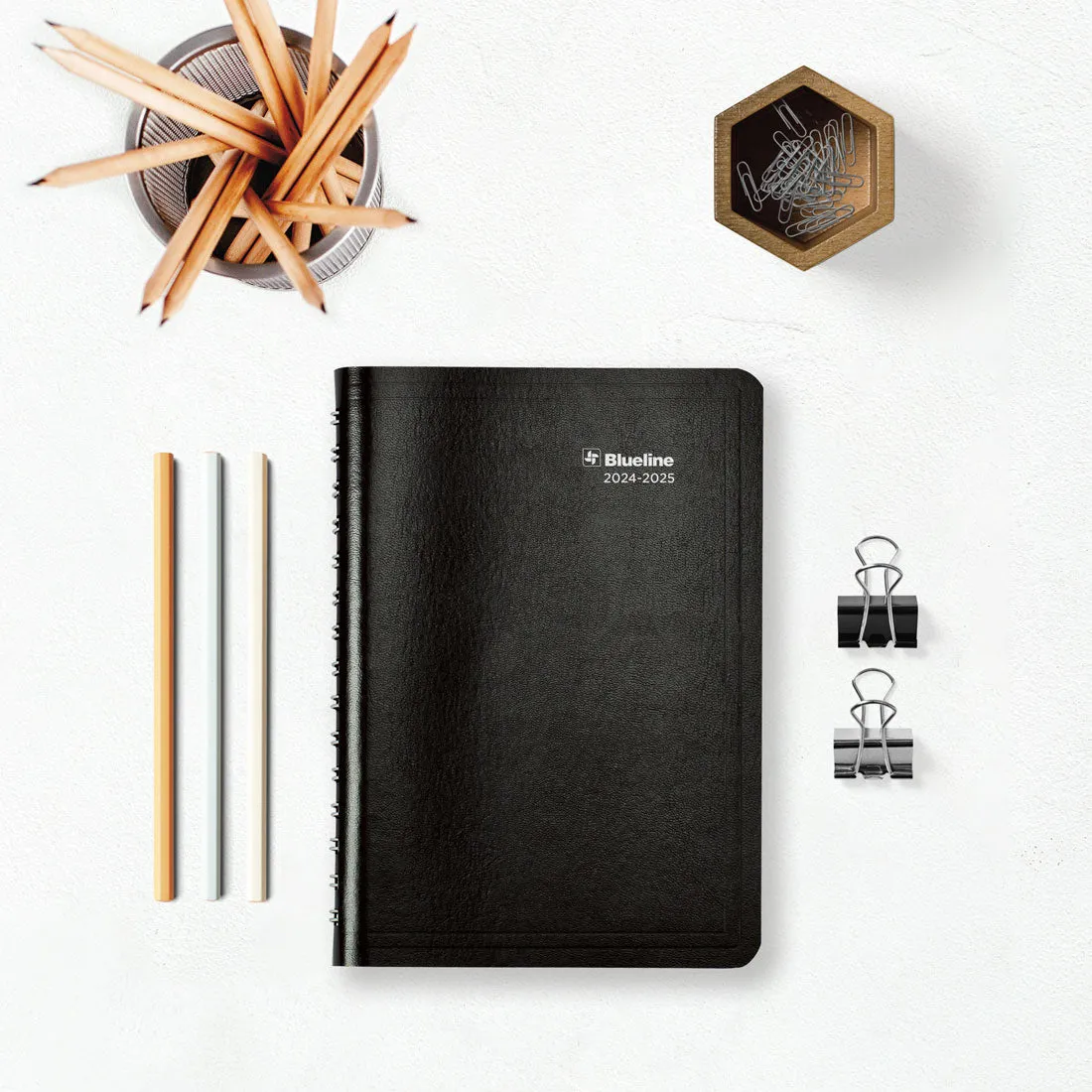 Academic Daily Planner 2024-2025, Black, CA201.BLK
