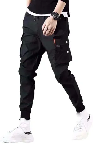 Aoleaky Men's Harem Pants Hip Hop Spring/Summer Cargo Pants Casual Streetwear Trousers