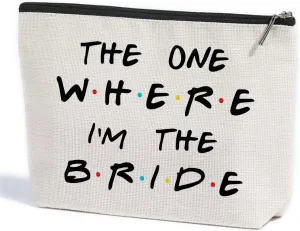 Bachelorette Essentials Makeup Bag - Honeymoon Ready, Bridal Shower Gift, Cosmetic Travel Pouch