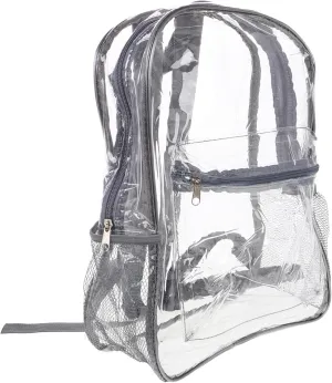 Beaupretty Clear Backpack Heavy Duty PVC Transparent Design for College Work Travel Security and Everyday Use Stylish Diaper Bag Backpack