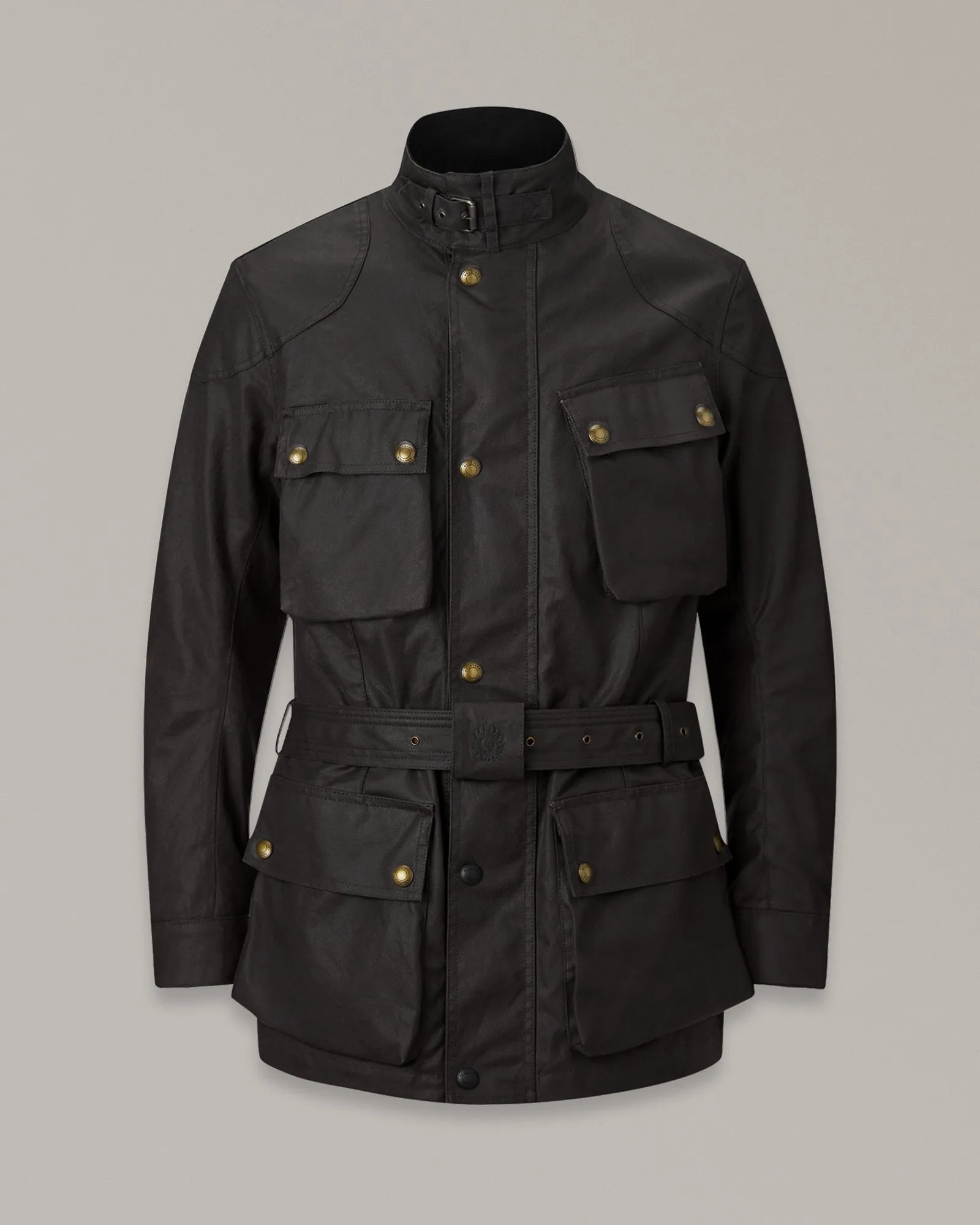 Belstaff Trialmaster Men's Waxed Cotton Jacket Ultracore 8oz - Mahogany
