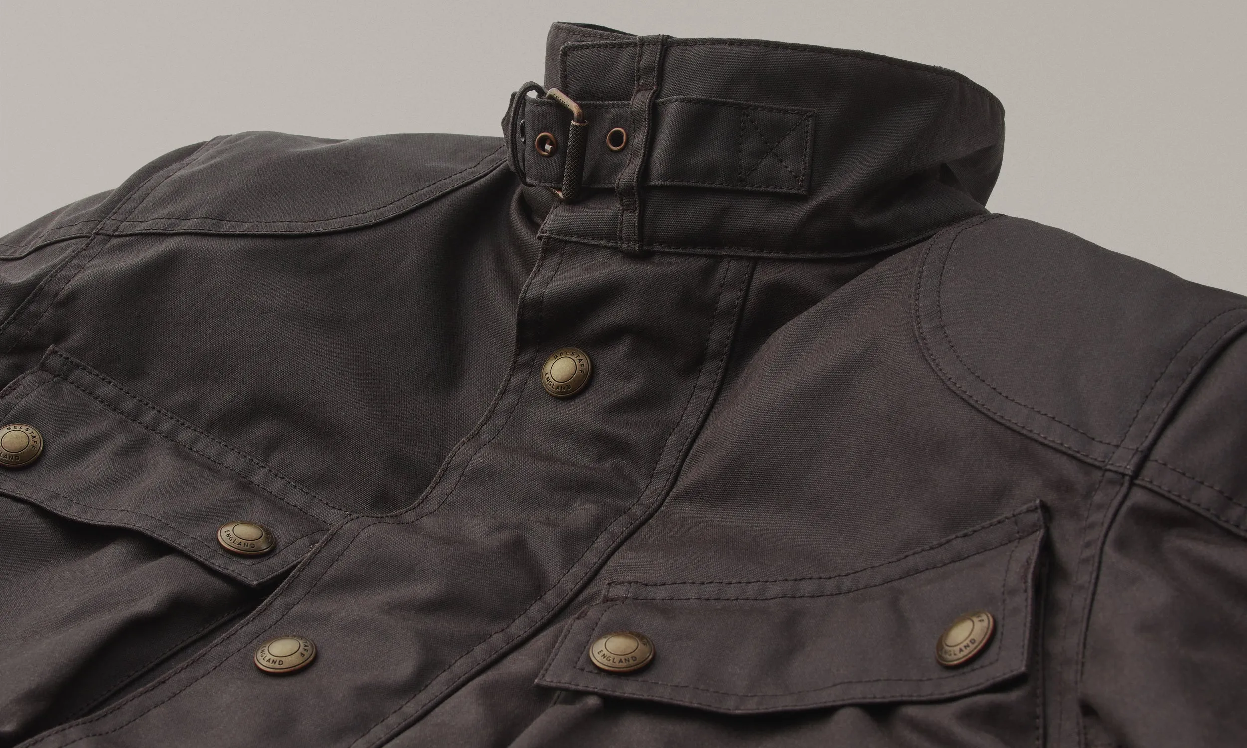 Belstaff Trialmaster Men's Waxed Cotton Jacket Ultracore 8oz - Mahogany