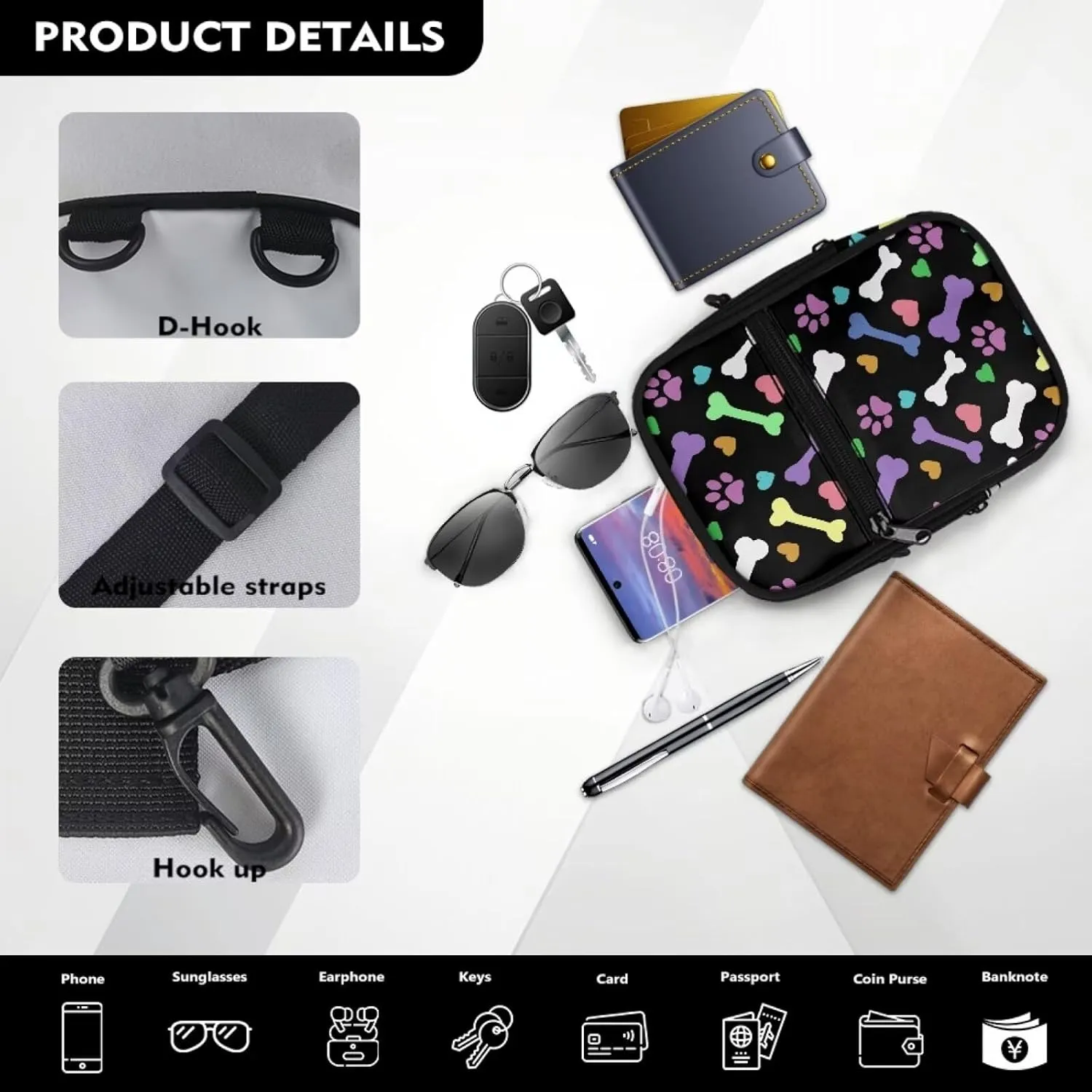 BIGCARJOB Crossbody Backpack for Womens Travel Shoulder Handbags Mini Messenger Tote Bags Crossbody Fanny Pack