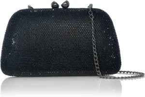 Bright Crystal Clutch Bag Sparkling Full Rhinestone Evening Bag for Women Elegant Formal Occasion Wedding Bridal Graduation