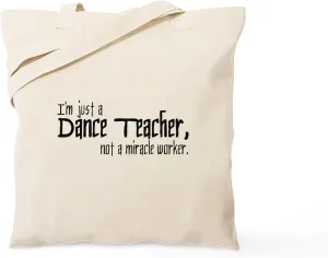 CafePress Dance Teacher Tote Bag Natural Canvas Tote Bag, Reusable Shopping Bag