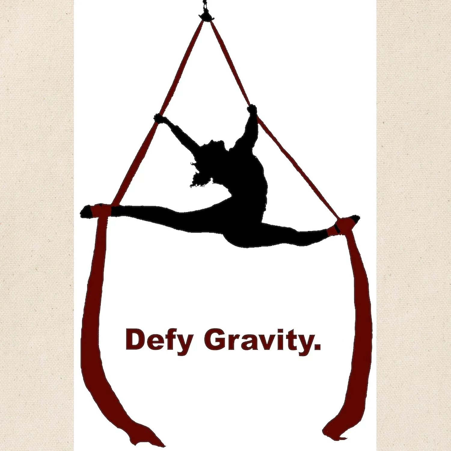 CafePress Defy Gravity Tote Bag Natural Canvas Tote Bag, Reusable Shopping Bag