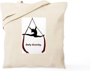 CafePress Defy Gravity Tote Bag Natural Canvas Tote Bag, Reusable Shopping Bag