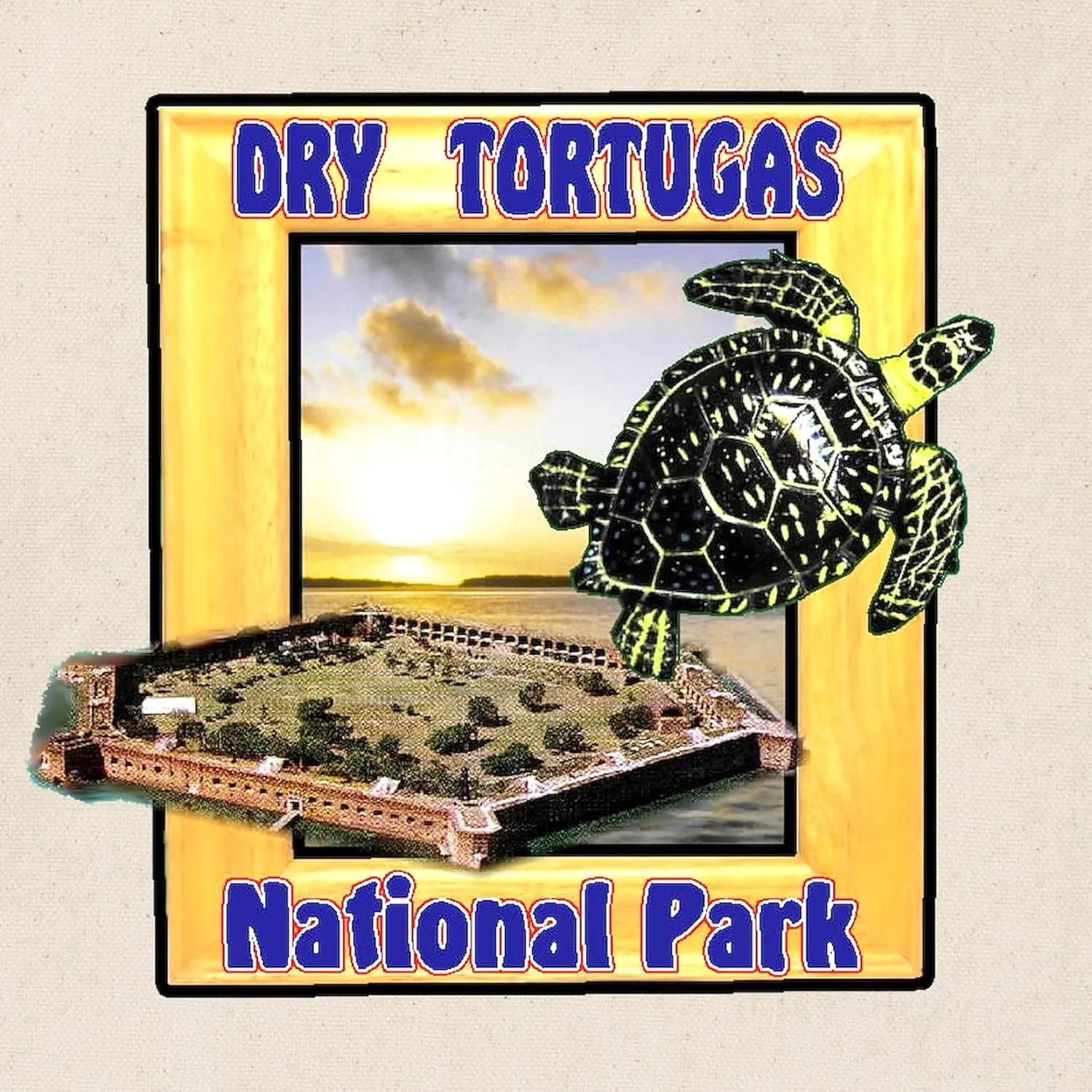 CafePress Dry Tortugas National Park Tote Bag Natural Canvas Tote Bag, Reusable Shopping Bag