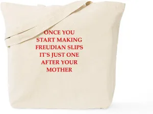 CafePress Freud Tote Bag Natural Canvas Tote Bag, Reusable Shopping Bag