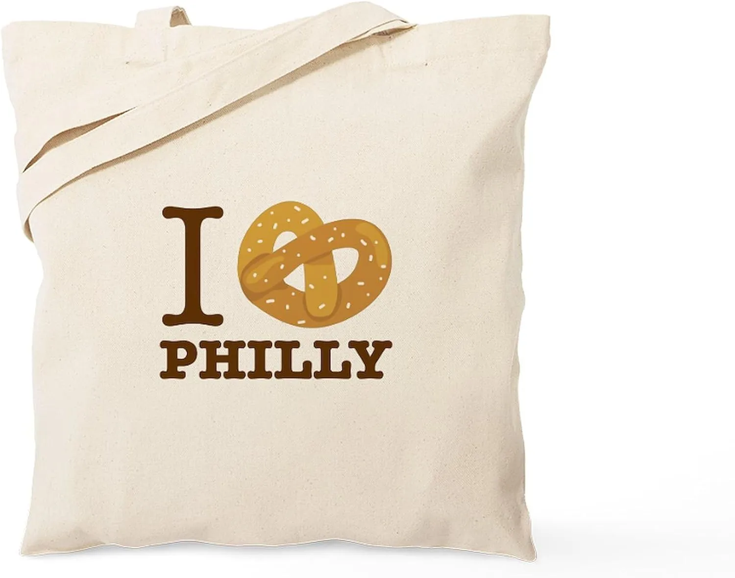 CafePress I Love Philly Tote Bag Natural Canvas Tote Bag, Reusable Shopping Bag