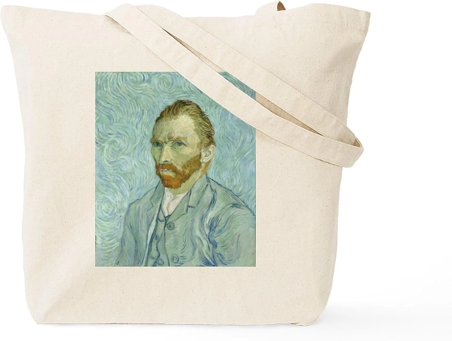CafePress Irises By Vincent Van Gogh Tote Bag Natural Canvas Tote Bag, Reusable Shopping Bag
