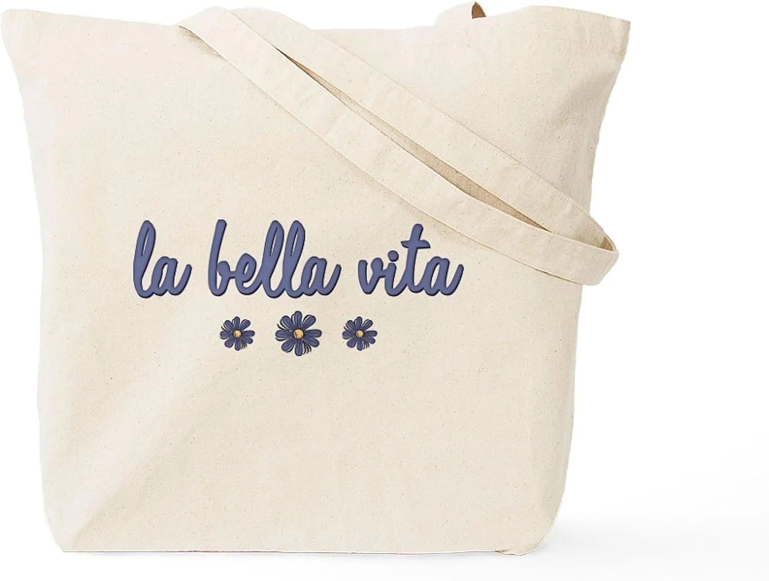 CafePress La Bella Vita Tote Bag Reusable Natural Beige Canvas Shopping Bag