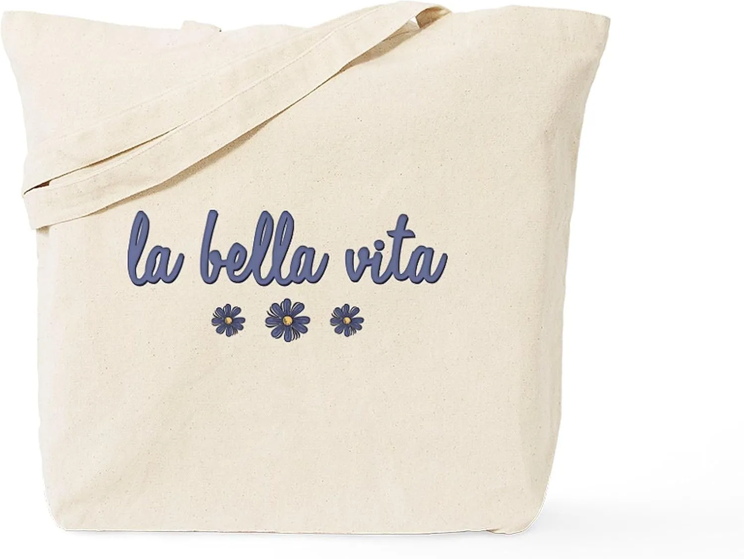 CafePress La Bella Vita Tote Bag Reusable Natural Beige Canvas Shopping Bag