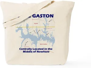 CafePress Lake Gaston Tote Bag Natural Canvas Tote Bag, Reusable Shopping Bag