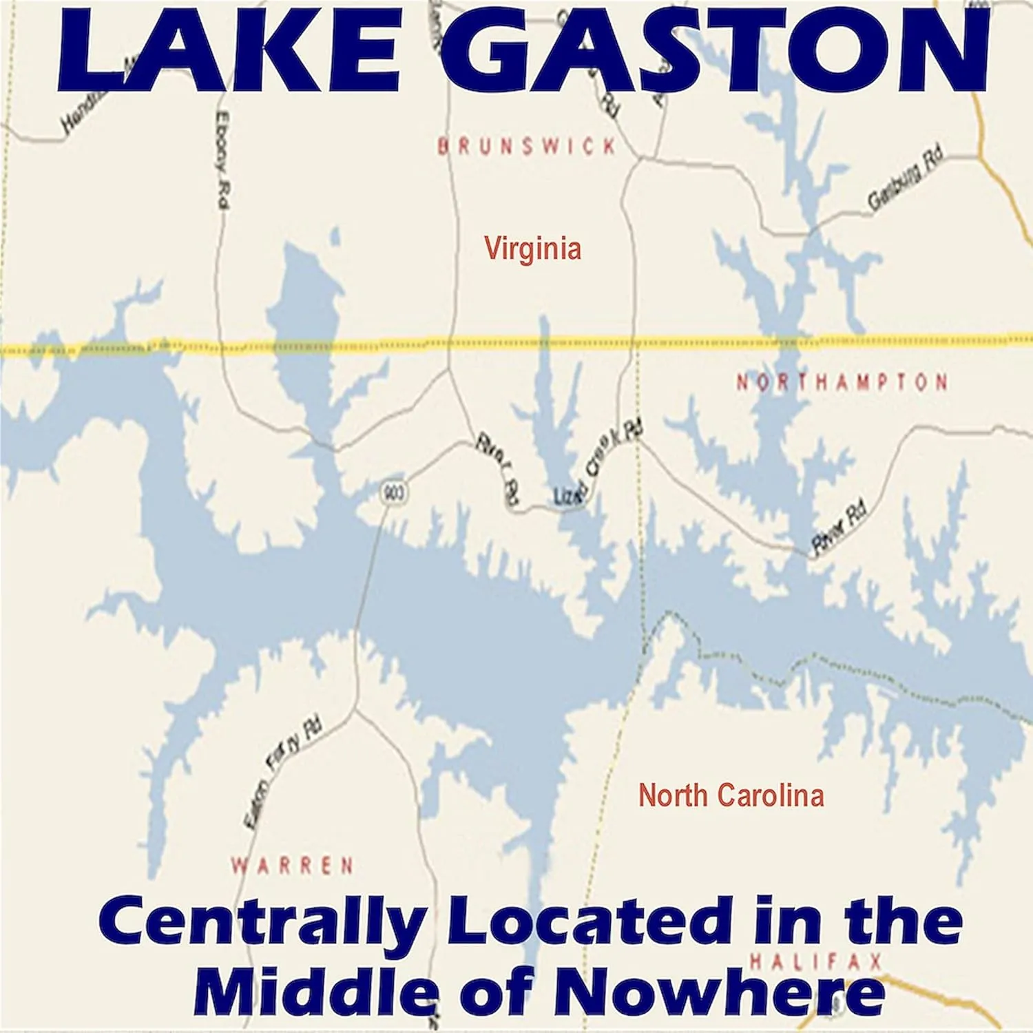 CafePress Lake Gaston Tote Bag Natural Canvas Tote Bag, Reusable Shopping Bag
