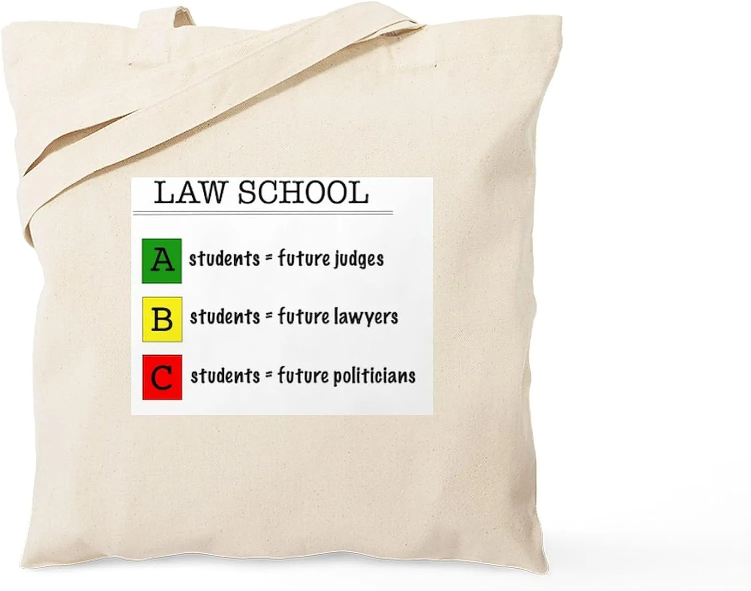 CafePress Law Student Futures Tote Bag Natural Canvas Tote Bag, Reusable Shopping Bag
