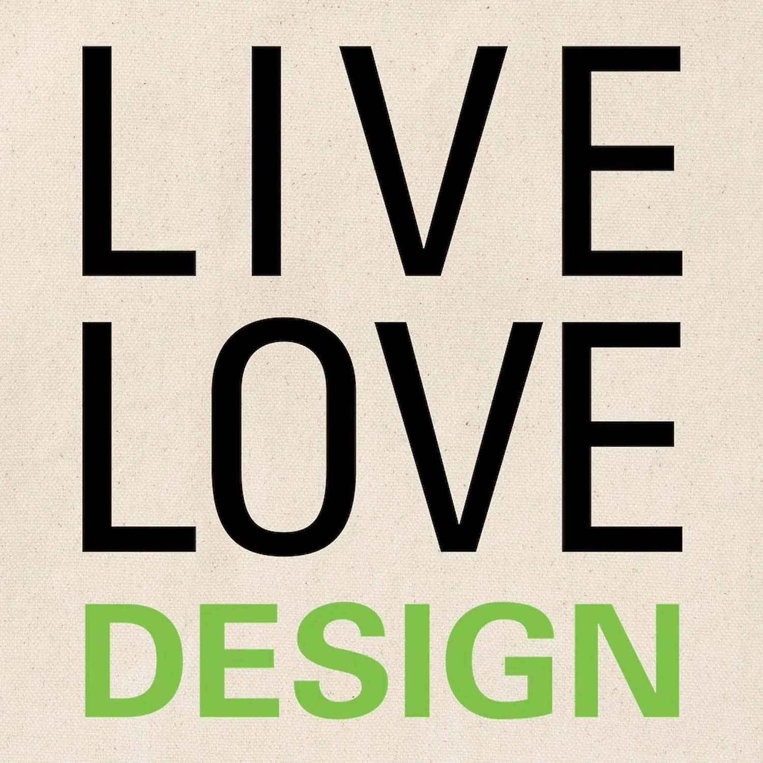 CafePress Live Love Design Tote Bag Natural Canvas Tote Bag, Reusable Shopping Bag