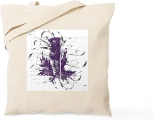 CafePress Scottish Thistle Tote Bag Natural Canvas Tote Bag, Reusable Shopping Bag