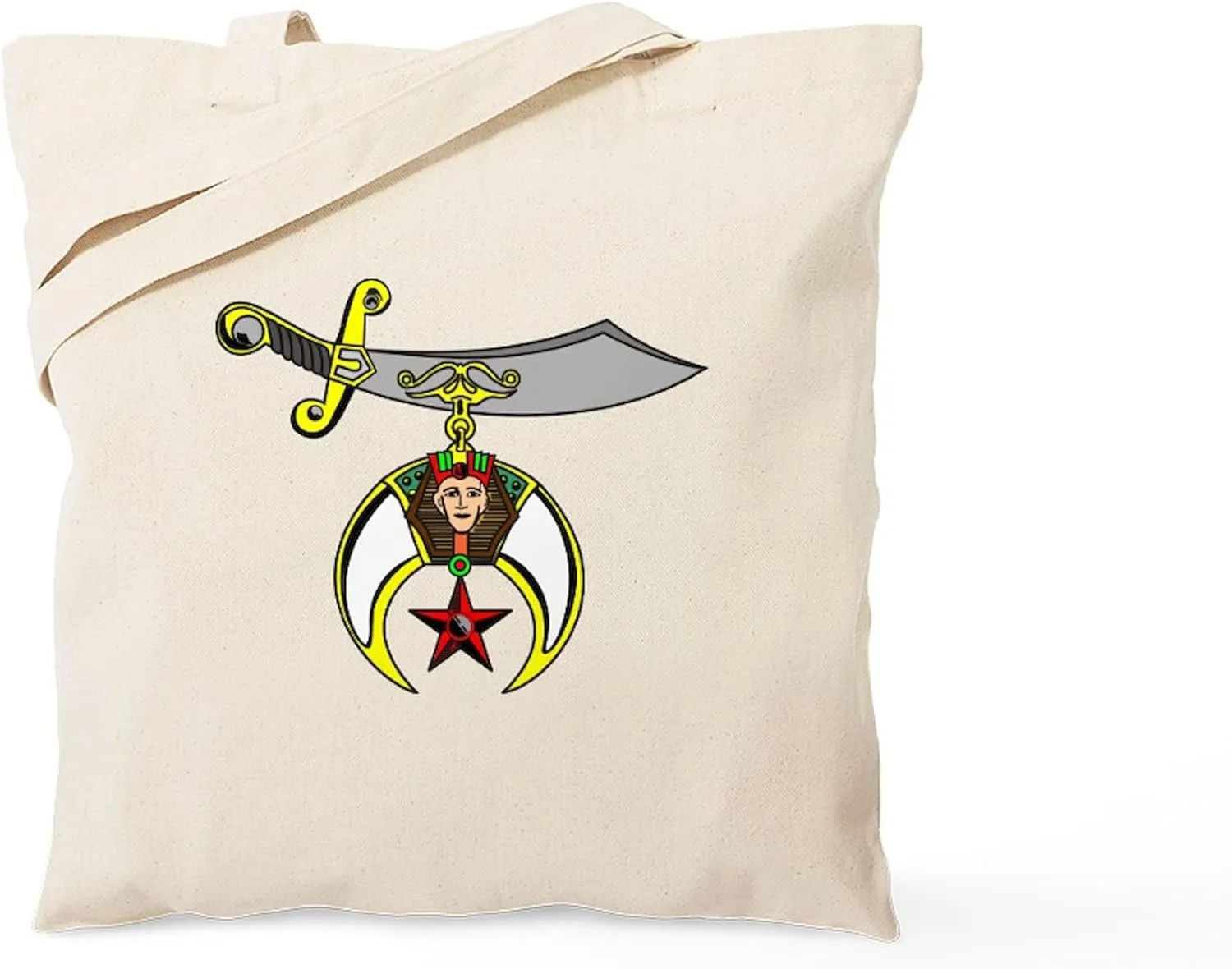 CafePress Shriner Tote Bag Natural Canvas Tote Bag, Reusable Shopping Bag