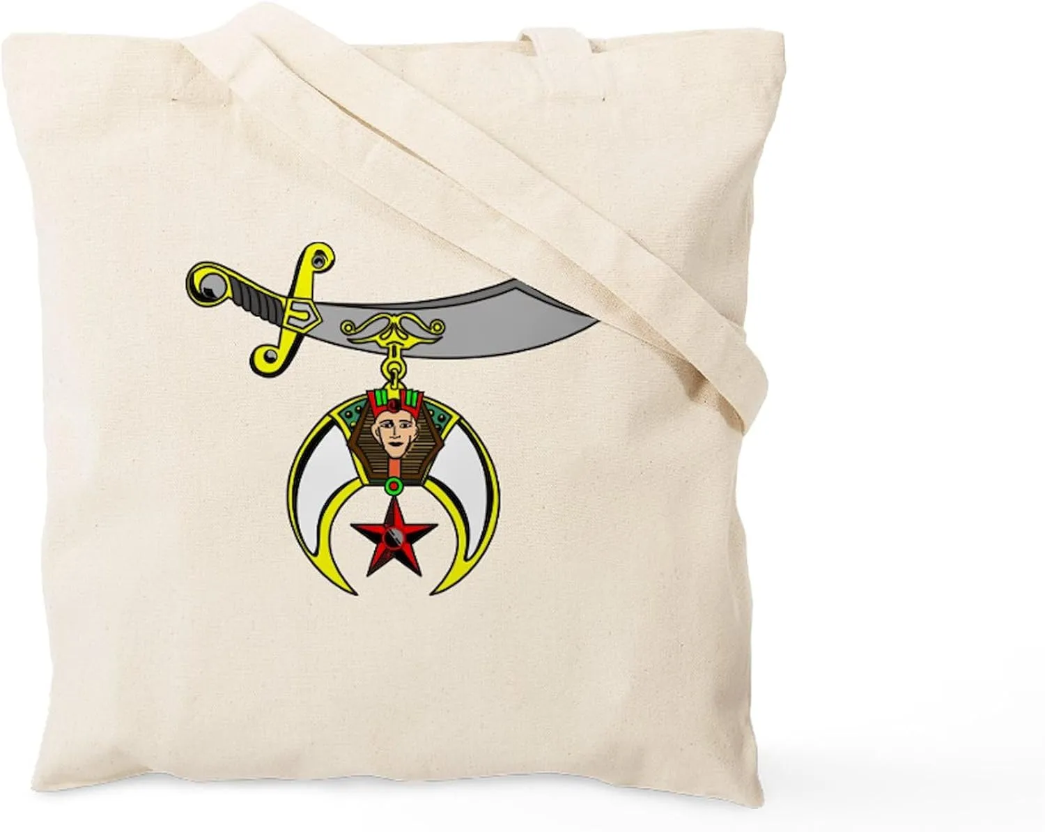 CafePress Shriner Tote Bag Natural Canvas Tote Bag, Reusable Shopping Bag