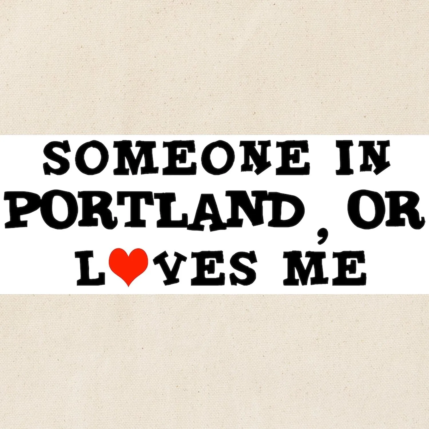 CafePress Someone In Portland Tote Bag Natural Canvas Tote Bag, Reusable Shopping Bag