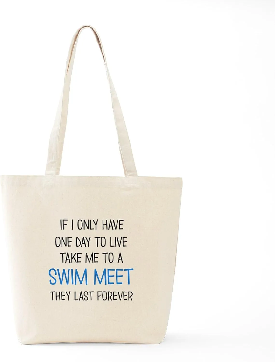 CafePress SWIM MEET Tote Bag Natural Canvas Tote Bag, Reusable Shopping Bag