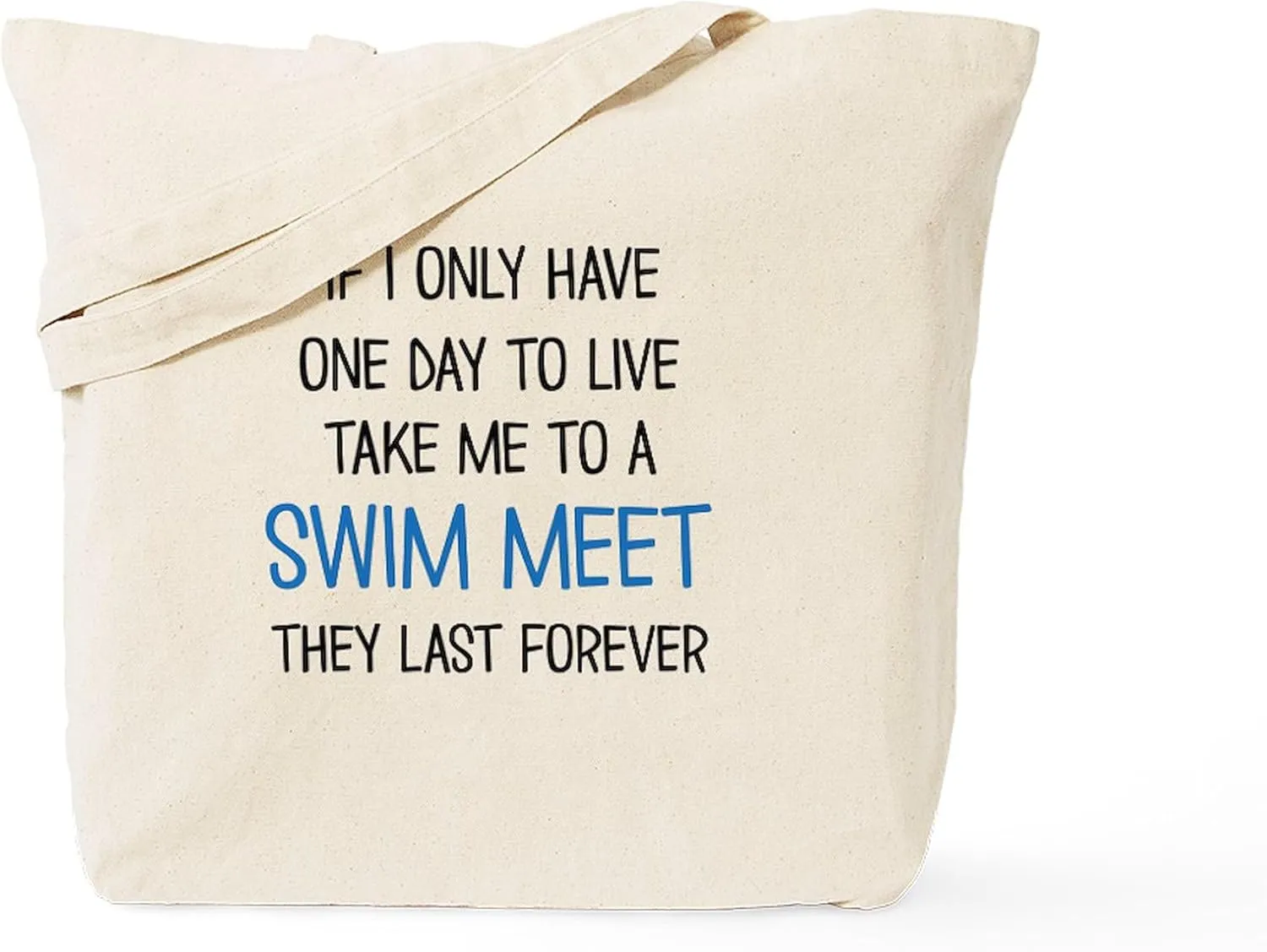 CafePress SWIM MEET Tote Bag Natural Canvas Tote Bag, Reusable Shopping Bag