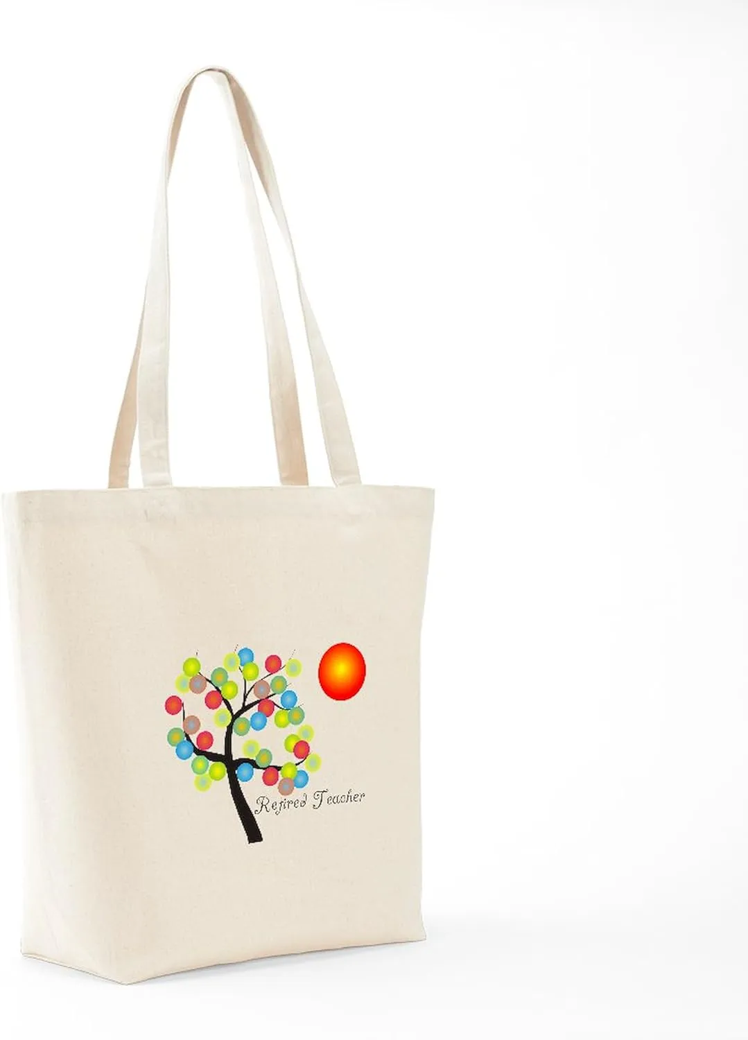 CafePress Teachers Tote Bag Natural Canvas Tote Bag, Reusable Shopping Bag