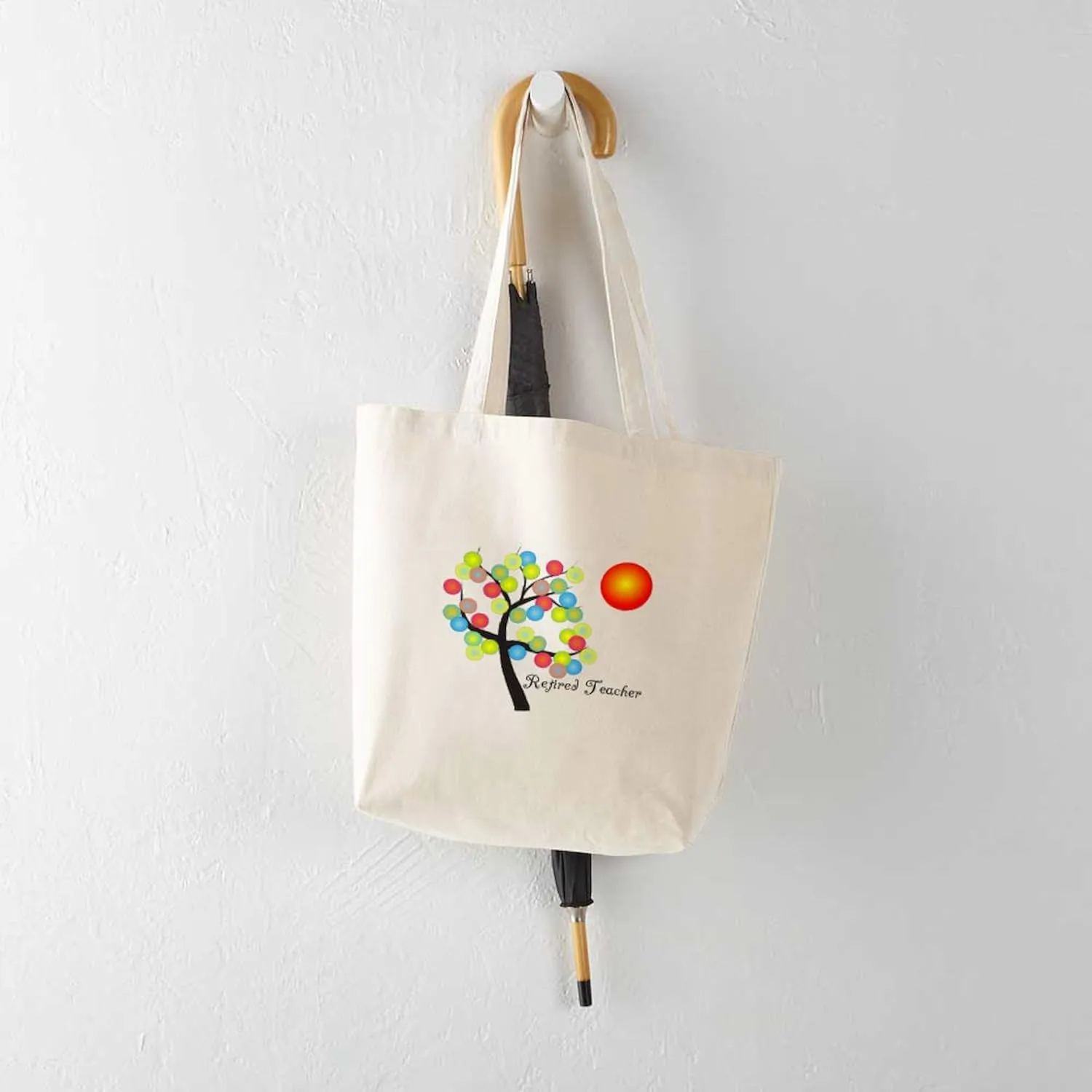 CafePress Teachers Tote Bag Natural Canvas Tote Bag, Reusable Shopping Bag