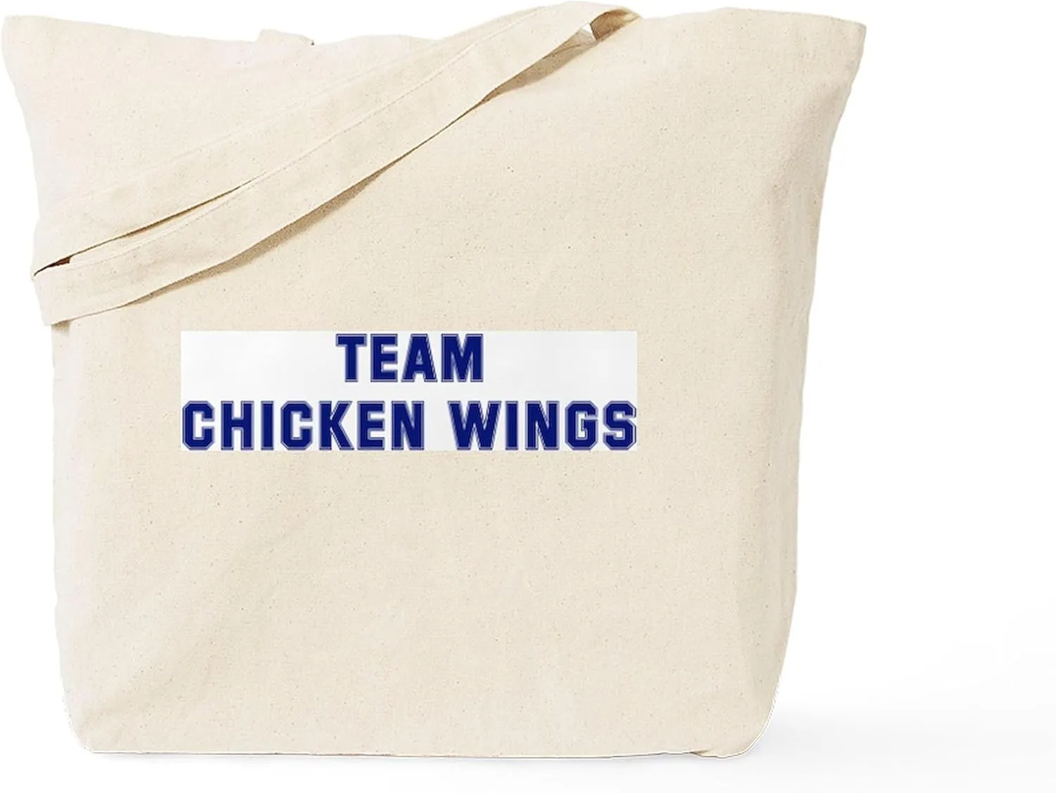 CafePress Team CHICKEN WINGS Tote Bag Natural Canvas Tote Bag, Reusable Shopping Bag