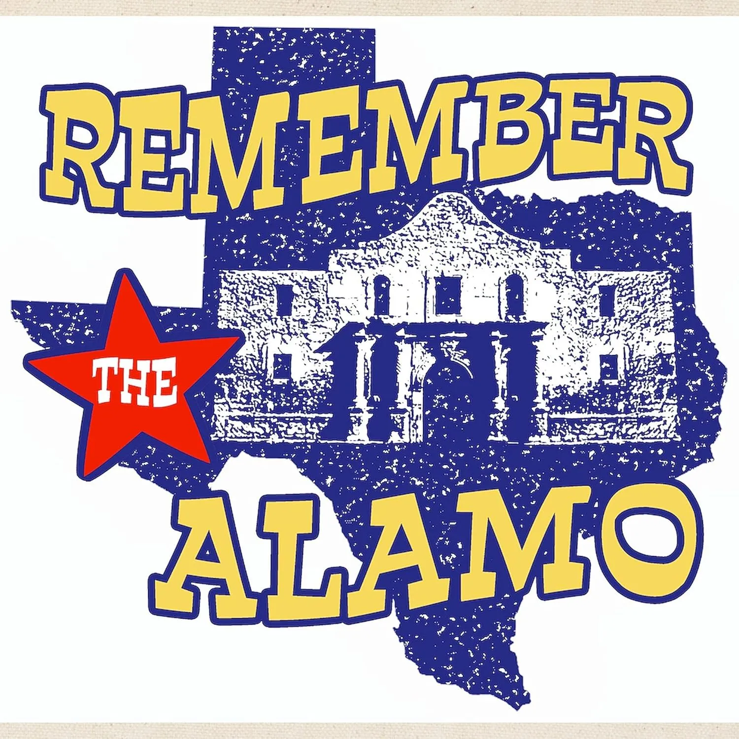 CafePress Texas Remember The Alamo Tote Bag Natural Canvas Tote Bag, Reusable Shopping Bag