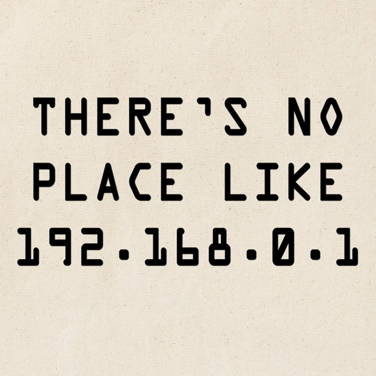 CafePress Theres No Place Like Home Tote Bag Natural Canvas Tote Bag, Reusable Shopping Bag