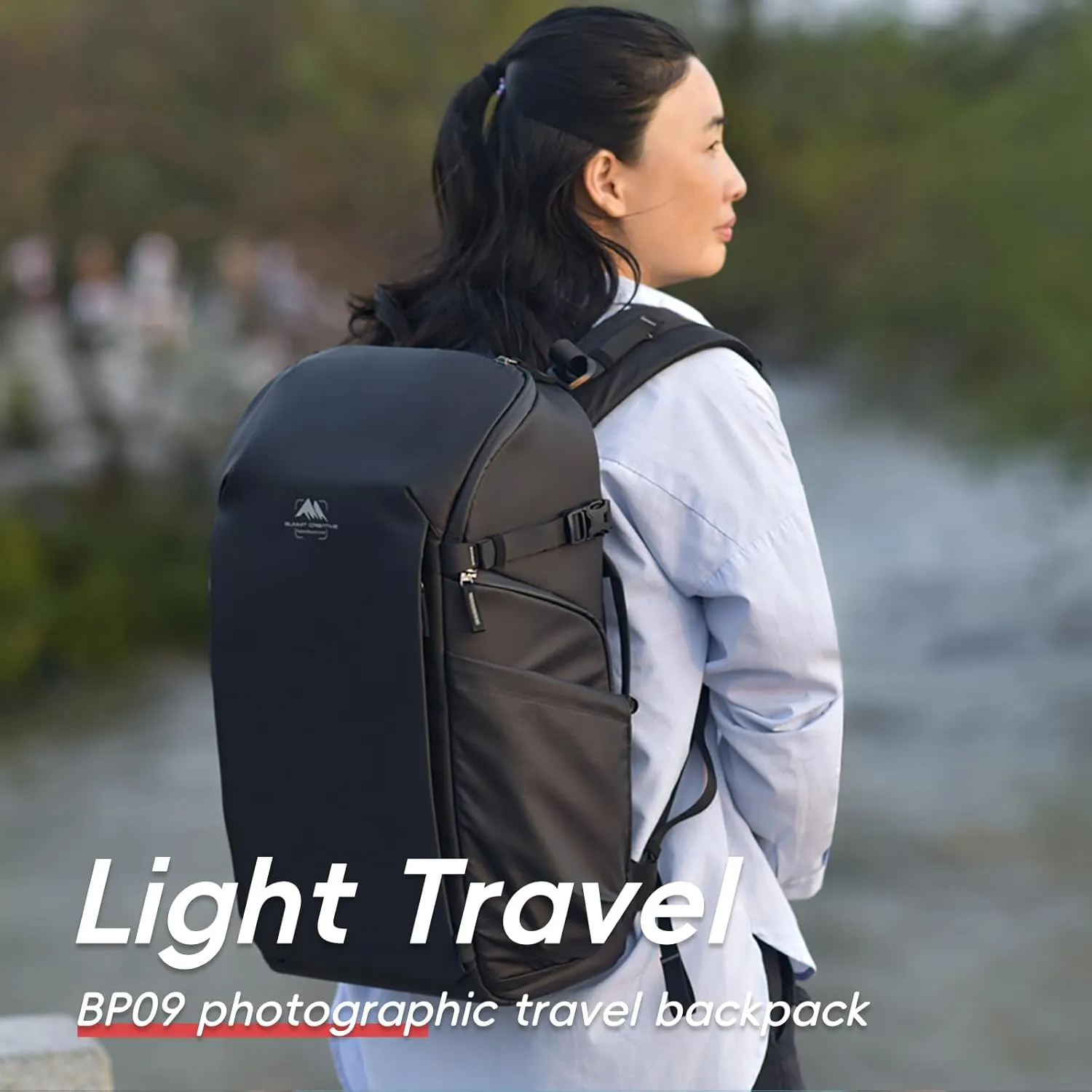 Camera and Drone High-Protection Backpack 26L for DJI Air 3s/Mavic 3 Pro/Mini 4 Pro/Avata 2/FPV,Waterproof Travel Bag for Sony, Canon, Nikon, DSLR/SLR Mirrorless, Camera Tripod Black
