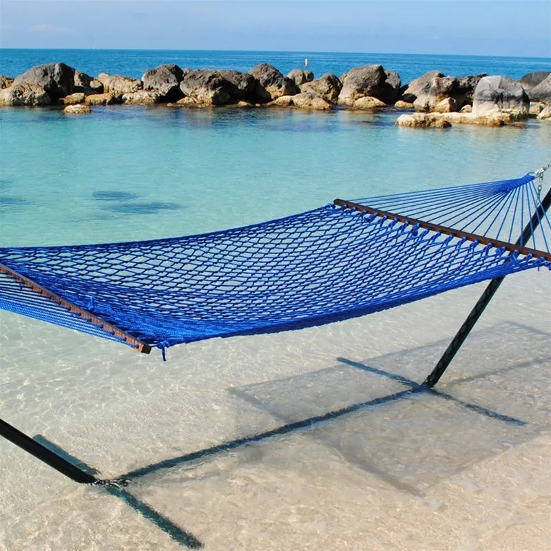 Caribbean Rope Hammock Dark Blue