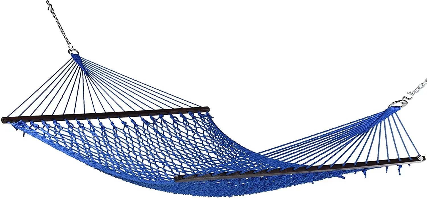 Caribbean Rope Hammock Dark Blue