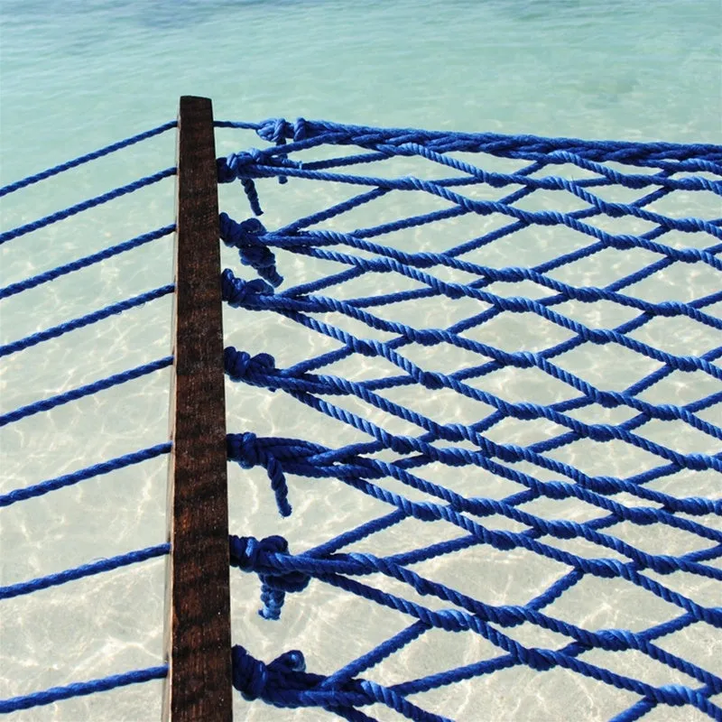 Caribbean Rope Hammock Dark Blue