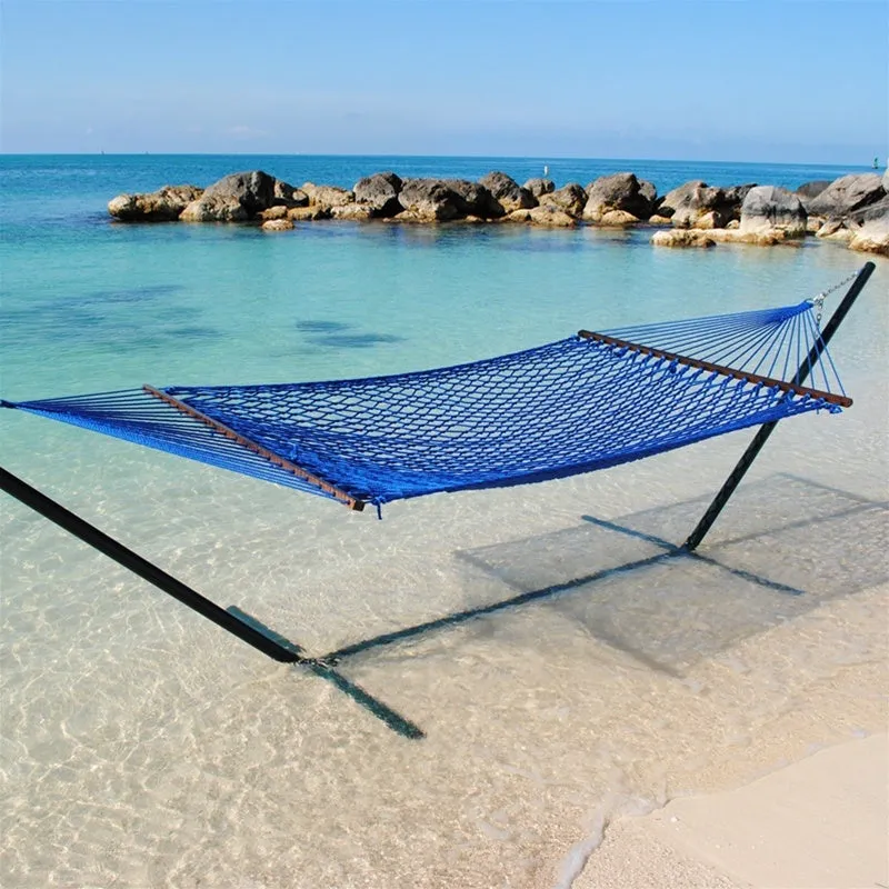 Caribbean Rope Hammock Dark Blue