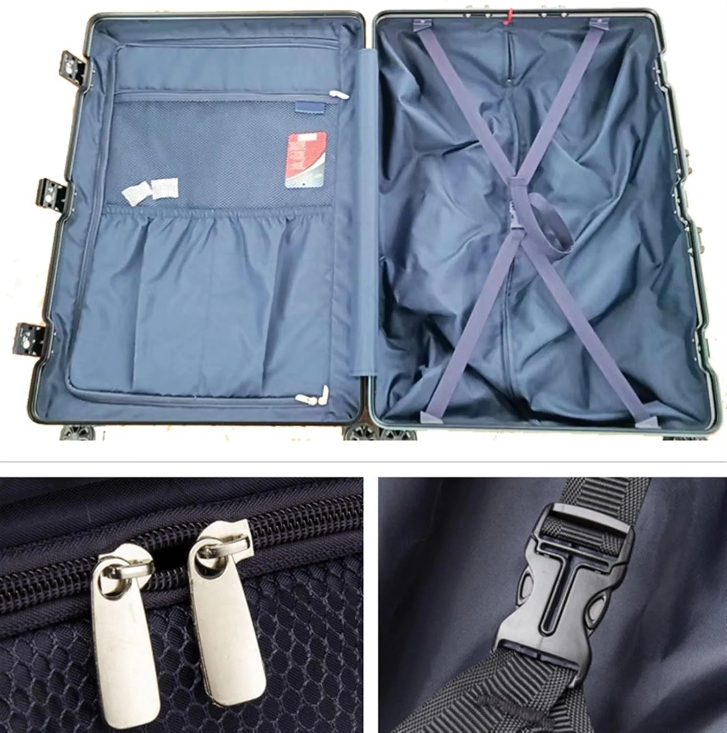 Checked Luggage Carry On Luggage PC Hardside Expandable Luggage with Spinner Wheels TSA Lock Hardside Luggage Luggage Suitcase (Color : A, Size : 24 in)