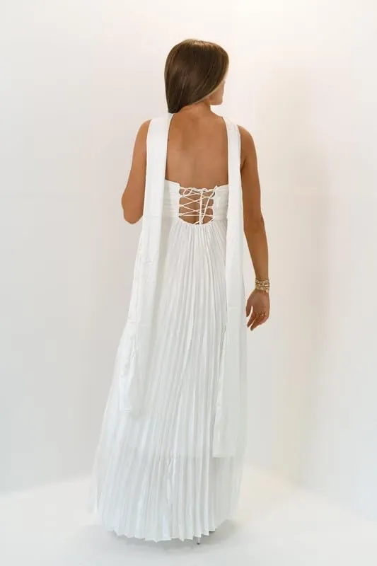 Chiffon Bridesmaid Dresses with Scarf for Women 2025 Prom Dress Long Ruched Strapless Weddding Guest Dress LS85