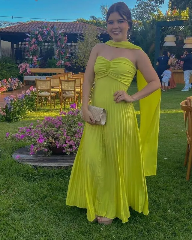 Chiffon Bridesmaid Dresses with Scarf for Women 2025 Prom Dress Long Ruched Strapless Weddding Guest Dress LS85