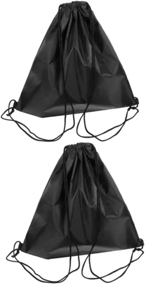 Ciieeo 2 Pcs Drawstring Bags for Motorcycle Helmets and Sports Gear Durable Oxford Gym Backpack for Travel Fitness and Outdoor Activities