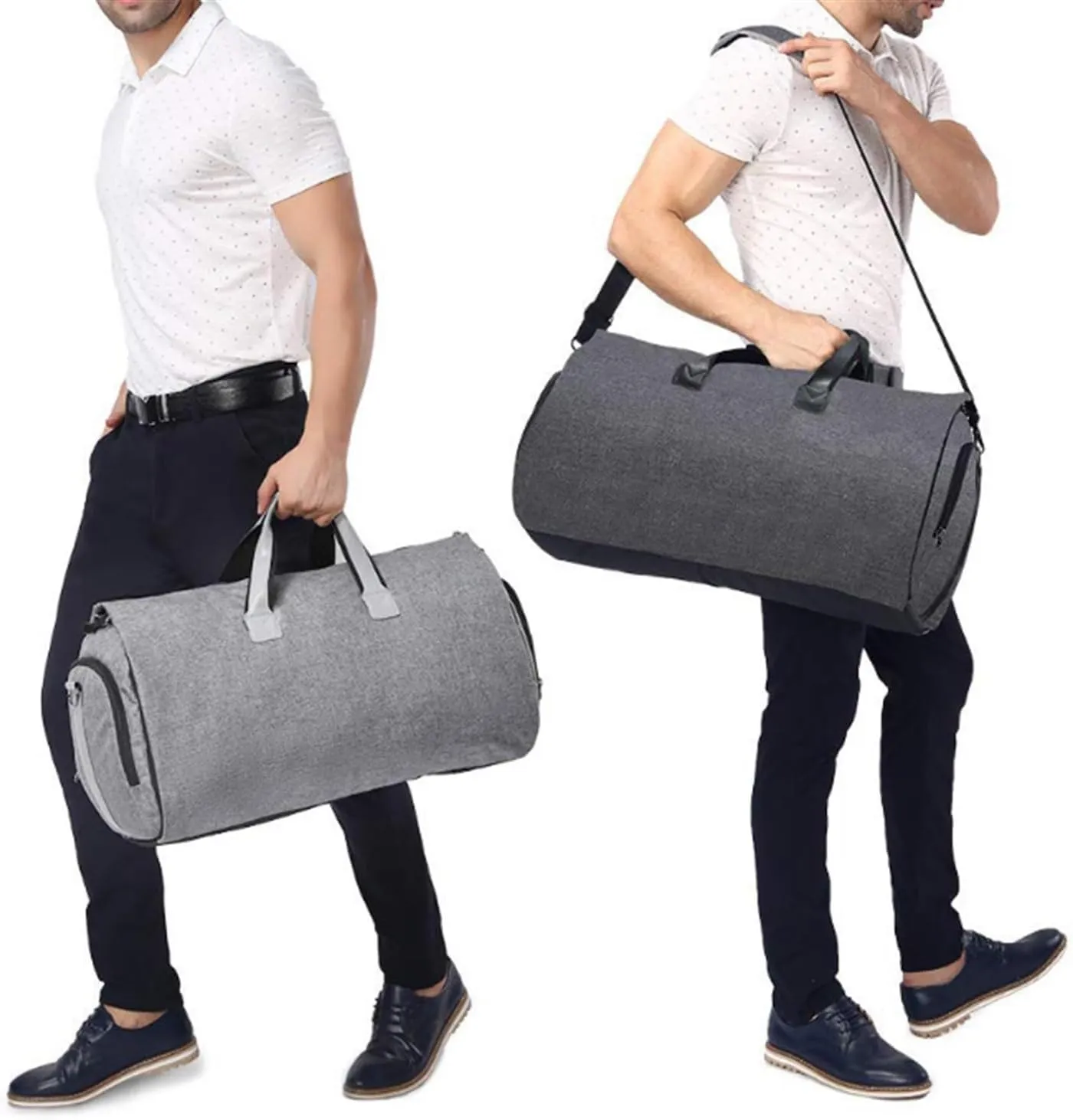 Convertible Suit Travel Bag Carry On Garment Duffel Bag For Men Women 2 In 1 Hanging Suitcase Suit Business Travel Bags hanging garment duffel bag (Color : A, Size : 22 * 11 * 12in)