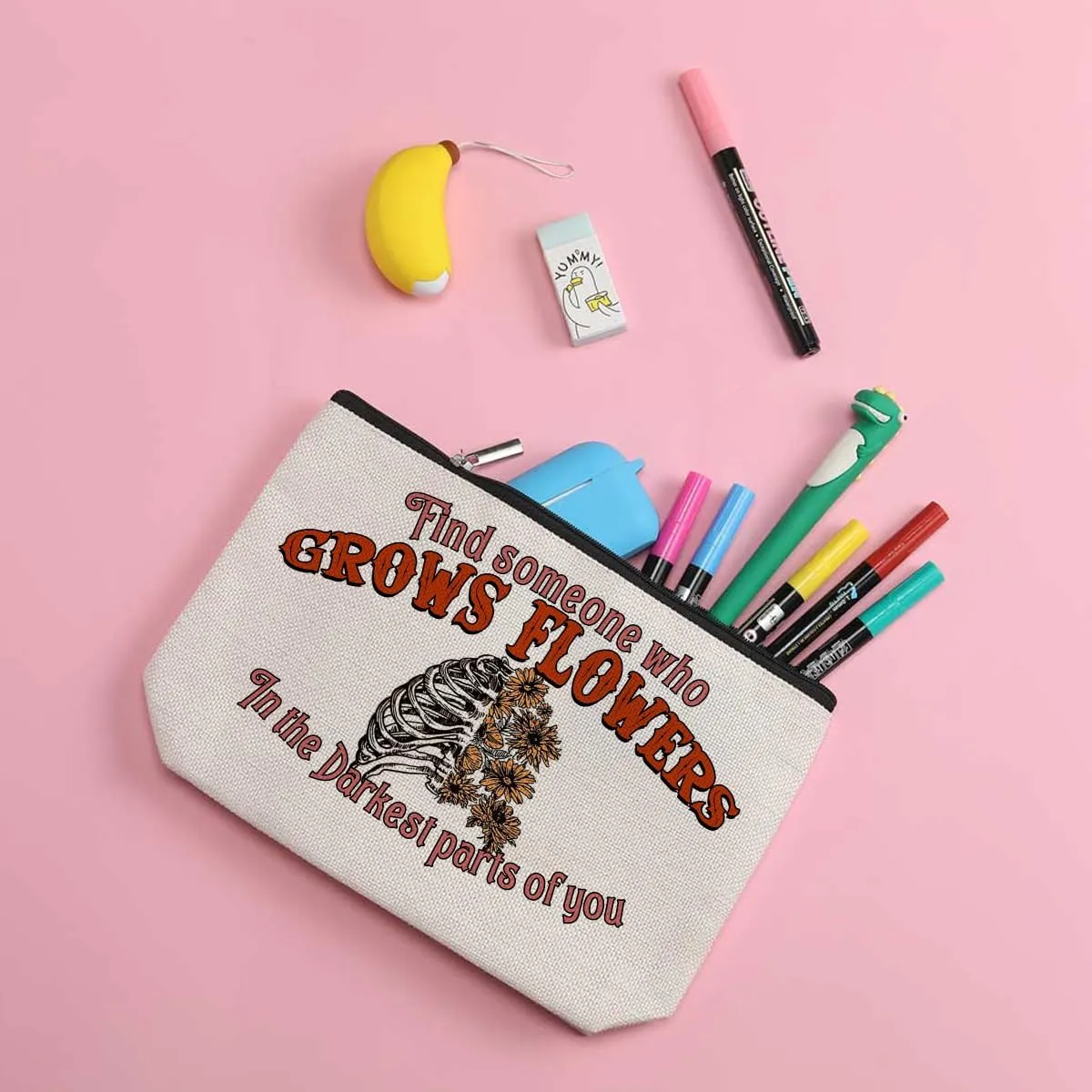 Country Music Western Makeup Bag Western Stuff for Women Friends Bestie Daughter Sing Fans Inspirational Quotes Makeup Pouch Motivational Gifts Birthday Graduation Mothers Day Cosmetic Travel Bag