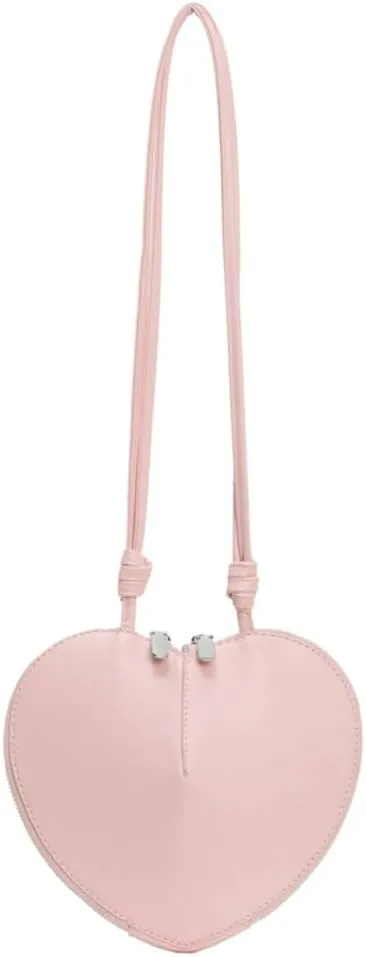 Cute Heart Crossbody Bags for Women Small Vegan Leather Shoulder Purse Evening Cross Body Handbags Party Vocation