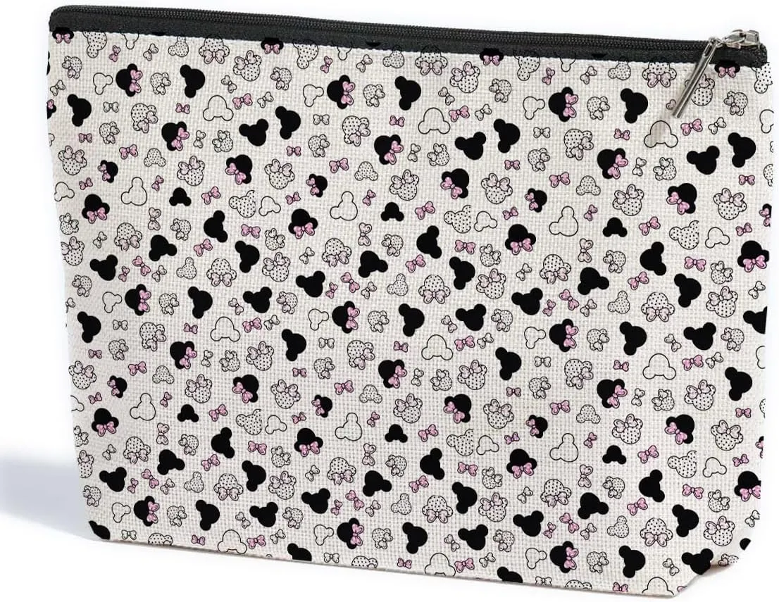 Cute Mouse Cartoon Movies Mouse Themed Gifts Makeup Bag Graduation Nurse Mothers Day Birthday Animal Lovers Gifts for Women Movie Gifts for Cartoon Lovers Girls Friend Daughter Niece Cosmetic Bag
