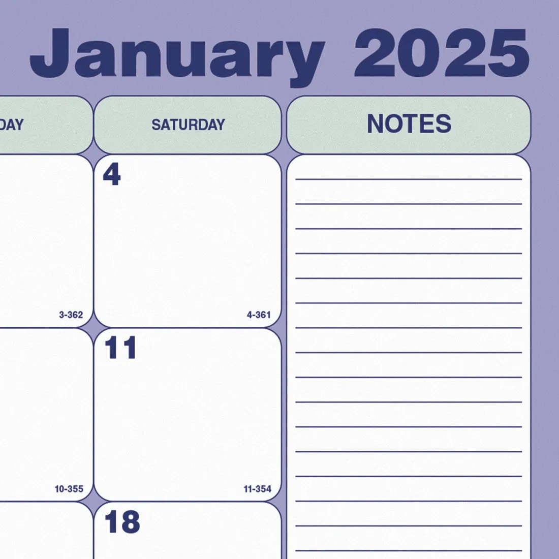 Desk Pad or Wall Calendar 2025, English (C181731-25)