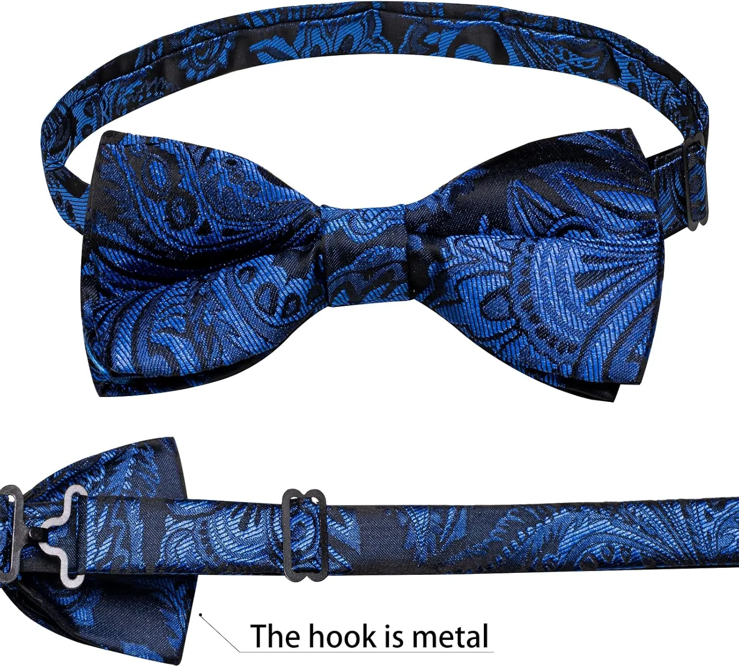 DiBanGu Silk Paisley Vest for Men Wedding Waistcoat and Necktie Bowtie Lapel Pin Set 7PCS Dress Vests for Suit or Tuxedo