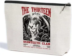 Fantasy Drogon Makeup Bag, Book Lovers Gifts Fantasy Novel Merch Cosmetic Bag, Bookish Gifts Book Club Gifts for Women Girl Book Fans Best Friends Mom, Toiletry Bag for Christmas Halloween Birthday