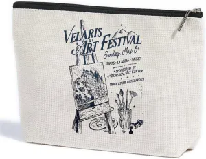 Fantasy Makeup Bag, Book Lovers Gifts Fantasy Novel Merch Cosmetic Bag, Bookish Gifts Book Club Gifts for Women Girl Book Fans Best Friends Bestie, Toiletry Bag for Christmas Halloween Birthday